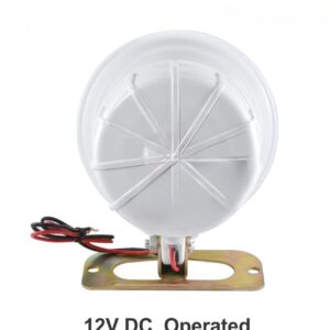 VIP Car Police Siren 110W – Square Shape, Single Sound, Waterproof Design (Pack of 1, White Color)