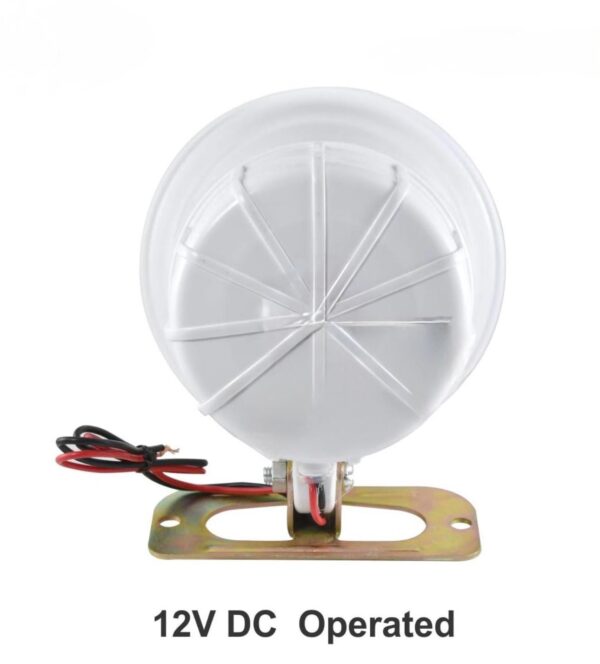VIP Car Police Siren 110W – Square Shape, Single Sound, Waterproof Design (Pack of 1, White Color) - Image 2