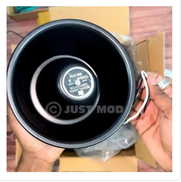 12V Police X5 Car High Power Alarm Hooter Siren Speaker Wireless Remote Control Alarm Buzzer (200W, 1 Speaker) - Image 4