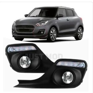 Swift 2018+ Car Front Fog Lamp LED Daytime Running Indicator Lights DRL (Pack of 2)