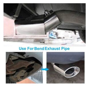 Imported Metal Body Single Pipe Universal Car Exhaust / Silencer Tip for Sport Look