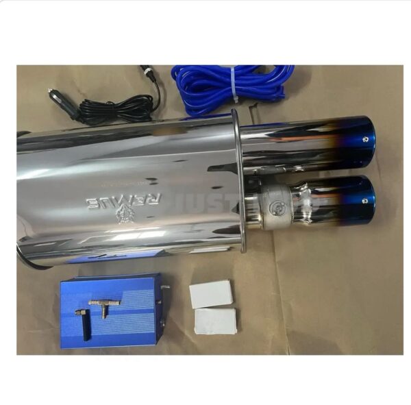 Remus Car Exhaust Valvetronic Exhaust Vacuum Kit With Proper Kit Compatible Petrol/Diesel Cars (Titanium Double Tip) - Image 2