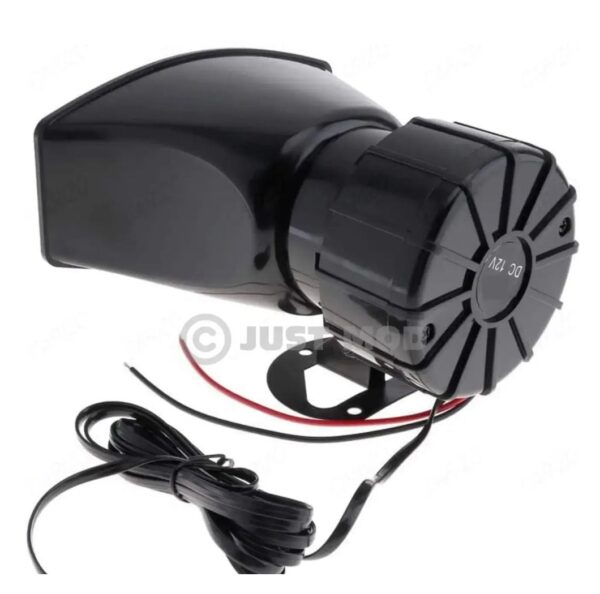 Car Siren Horn 7 Tone Sound Siren Mic PA Speaker Car System - 80W Emergency Sound Electric Horn-12V - Image 3