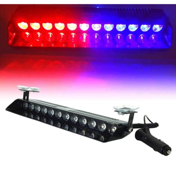 S1 Red Blue White 9 Led Flasher Strobe Light With Flashing Modes, Car Police Emergency Light ( Pack of 1) - Image 5