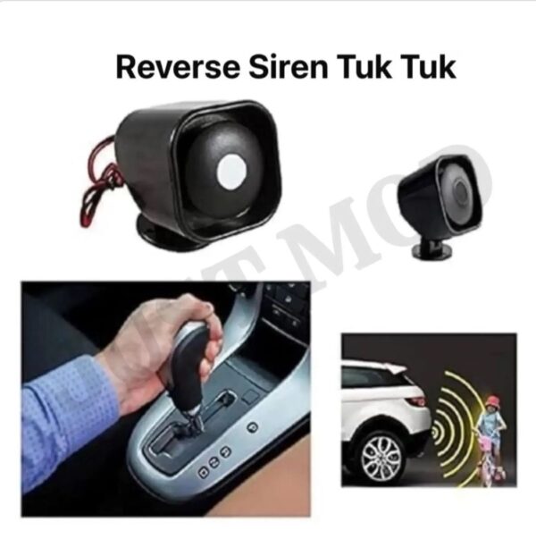 Tuk Tuk Reverse Gear Siren Mini Horn For Cars & Electric Rikshaw Safety (1 Piece) - Image 4