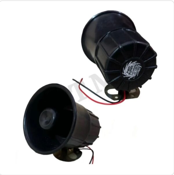 Silicon siren 12V DC -110 DB Police Siren Sound Plastic Security Alarm (Black Color, Medium) (Also for Bikes & - Image 4