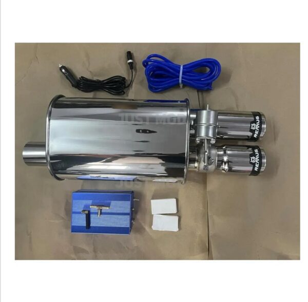 Remus Car Exhaust Valvetronic Remote Exhaust Vacuum With Proper Kit Compatible Petrol/Diesel Cars (Carbon Double Tip) - Image 4
