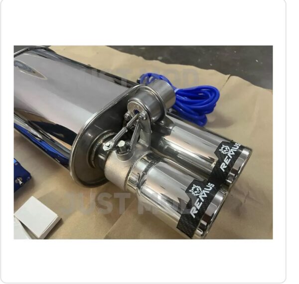 Remus Car Exhaust Valvetronic Remote Exhaust Vacuum With Proper Kit Compatible Petrol/Diesel Cars (Carbon Double Tip)