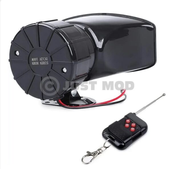 7 Tone Sound Loud Car Siren Vehicle Horn Hooter/Ambulance/Siren/Traffic Sound with Black Remote Controller 12V 100W - Image 4