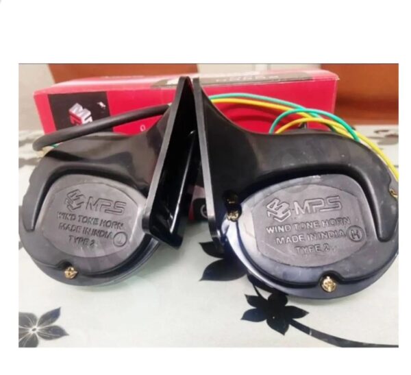 MPS Windtone Car ,Bike Automobile High Low Tone 50W Horn, For Car, 12 V (Set of 2 pcs) - Image 3
