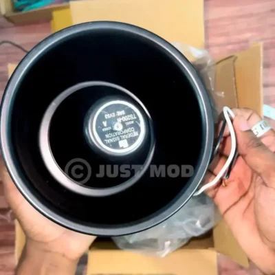 12V Police X5 Car Siren – High-Power 200W Alarm Hooter with Wireless Remote | JUSTMOD