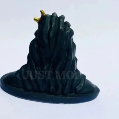 Small Adiyogi Decorative Showpiece – Premium 8cm Black Clay Idol for Car Dashboard or Home Decor | JUSTMOD