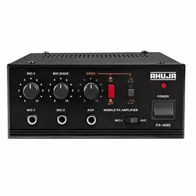Ahuja 15W Hooter Siren Set – High-Power 12V Emergency Sound System with Amplifier | JUSTMOD