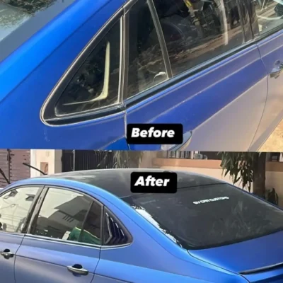 Black Virtus Side Window Louvers – Premium Lightweight ABS Rear Window Shutter Set for Sporty Car Styling | JUSTMOD