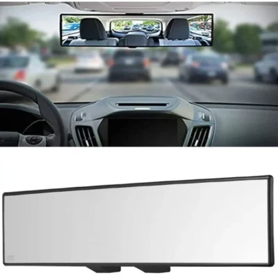 Broadway 12-Inch Rear View Mirror – Premium HD Anti-Glare Panoramic Wide Mirror | JUSTMOD