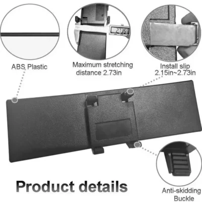 Broadway 12-Inch Rear View Mirror – Premium HD Anti-Glare Panoramic Wide Mirror | JUSTMOD