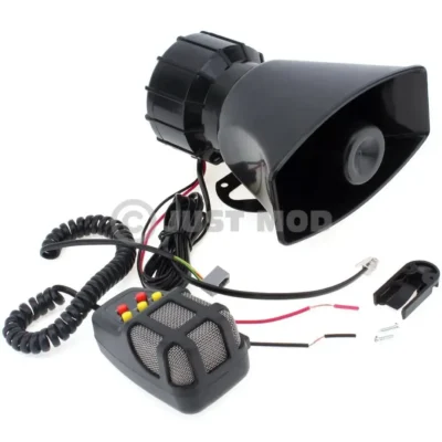 Car Siren Horn – Powerful 7-Tone 80W PA Mic Speaker System for 12V Vehicles | JUSTMOD