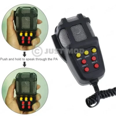 Car Siren Horn – Powerful 7-Tone 80W PA Mic Speaker System for 12V Vehicles | JUSTMOD