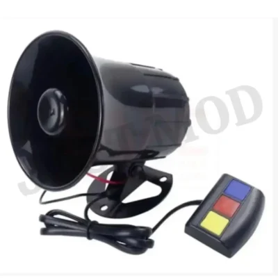 ar Siren Horn with 3-Tone PA System – Powerful 12V 110dB Loudspeaker for Vehicles | JUSTMOD