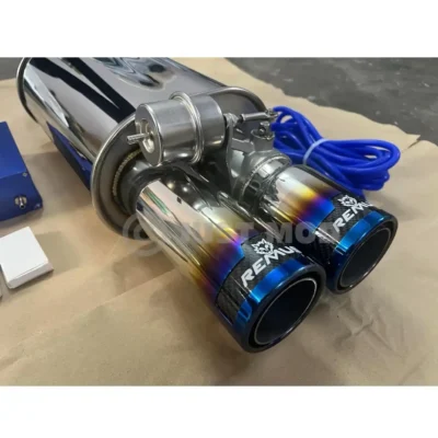 Remus Valvetronic Exhaust Vacuum Kit – Premium Titanium Double Tip for Cars | JUSTMOD