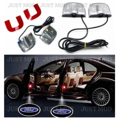 Ford Car Door LED Ghost Shadow Projector Lights – Premium Stylish Entry Logo Lamp | (Pack of 2) | JUSTMOD
