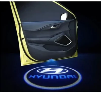 Hyundai Car Door LED Ghost Shadow Projector Lights – Premium Stylish Entry Logo Lamp | (Pack of 2) | JUSTMOD
