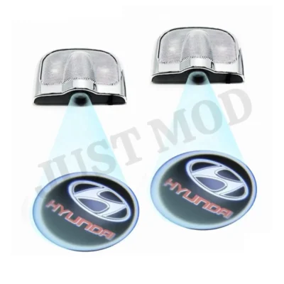 Hyundai Car Door LED Ghost Shadow Projector Lights – Premium Stylish Entry Logo Lamp | (Pack of 2) | JUSTMOD