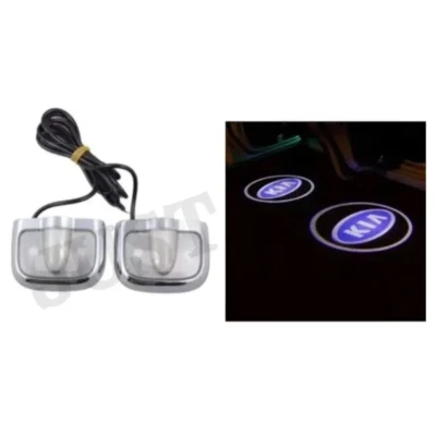 Kia Car Door LED Ghost Shadow Projector Lights – Premium Stylish Entry Logo Lamp | (Pack of 2) | JUSTMOD
