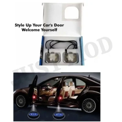 Kia Car Door LED Ghost Shadow Projector Lights – Premium Stylish Entry Logo Lamp | (Pack of 2) | JUSTMOD