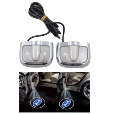 Kia Car Door LED Ghost Shadow Projector Lights – Premium Stylish Entry Logo Lamp | (Pack of 2) | JUSTMOD