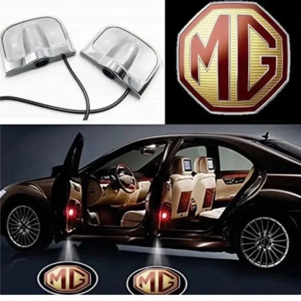 MG Car Door LED Ghost Shadow Projector Lights – Premium Stylish Entry Logo Lamp Set | (Pack of 2) | JUSTMOD