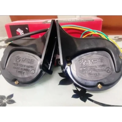 MPS Windtone 50W High-Low Tone Horn – Powerful 12V Dual Horn Set for Vehicles | JUSTMOD