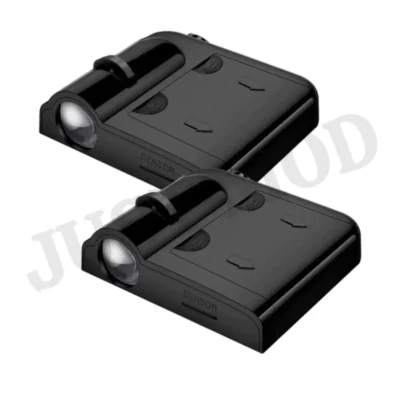 Mahindra Car Door LED Ghost Shadow Projector Lights – Premium Wireless Battery Lamp | (Pack of 2) | JUSTMOD
