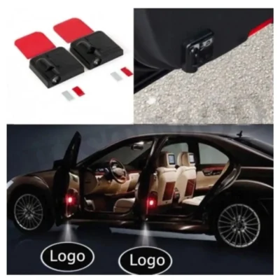 Mahindra Car Door LED Ghost Shadow Projector Lights – Premium Wireless Battery Lamp | (Pack of 2) | JUSTMOD