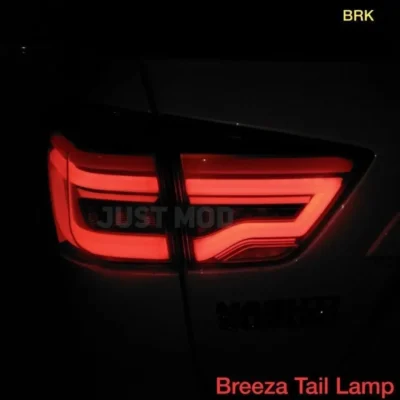Audi Style Matrix LED Tail Lights – Premium Modified Set for Maruti Suzuki Brezza 2016–2020 | JUSTMOD