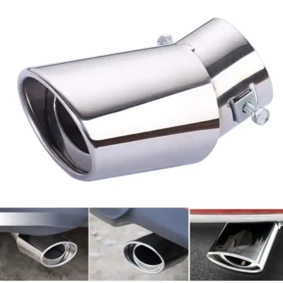 Single Pipe Universal Car Exhaust Silencer Tip – Premium Imported Metal for Sporty Look | JUSTMOD