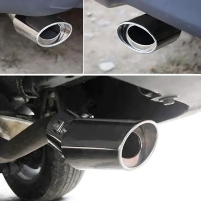 Single Pipe Universal Car Exhaust Silencer Tip – Premium Imported Metal for Sporty Look | JUSTMOD