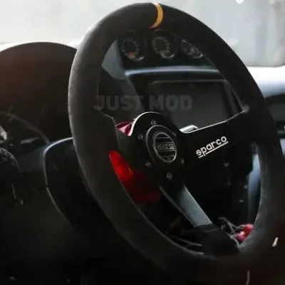 Sparco Custom Steering Wheel – Premium Racing Style Upgrade for Enhanced Grip & Control | JUSTMOD