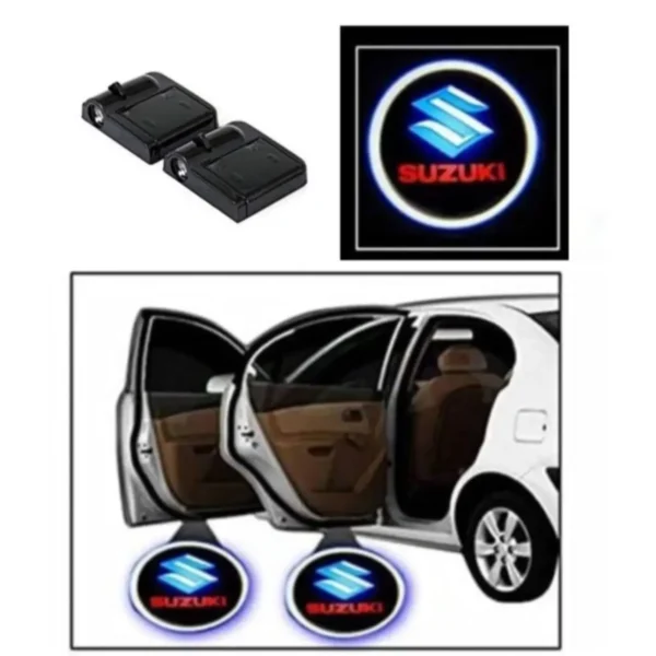 Suzuki Car Door LED Ghost Shadow Projector Lights – Premium Stylish Entry Logo Lamp | (Pack of 2) | JUSTMOD