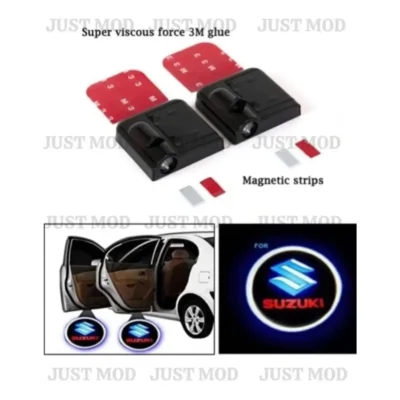 Suzuki Car Door LED Ghost Shadow Projector Lights – Premium Stylish Entry Logo Lamp | (Pack of 2) | JUSTMOD
