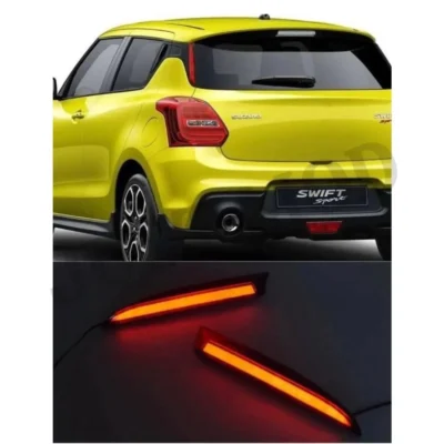 Swift 2018+ Pillar Light – Premium 2-Function Red Brake Light for Rear Side Styling | (1 Set) | JUSTMOD