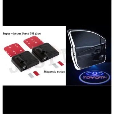 Toyota Car Door LED Ghost Shadow Projector Lights – Premium Wireless Battery Logo Lamp | (Pack of 2) | JUSTMOD