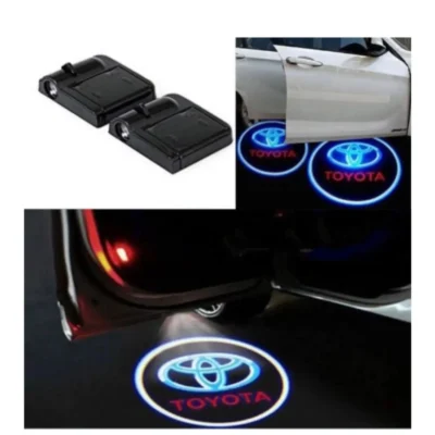 Toyota Car Door LED Ghost Shadow Projector Lights – Premium Wireless Battery Logo Lamp | (Pack of 2) | JUSTMOD