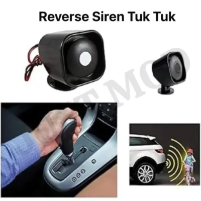 Tuk Tuk Reverse Gear Siren Mini Horn – Powerful Safety Alarm for Cars & Rickshaws | JUSTMOD