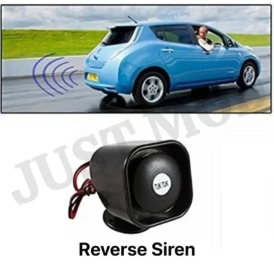 Tuk Tuk Reverse Gear Siren Mini Horn – Powerful Safety Alarm for Cars & Rickshaws | JUSTMOD