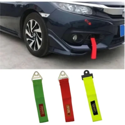 Universal Car Tow Hook Strap – Heavy-Duty 1000kg Front/Rear Bumper Towing Belt | JUSTMOD