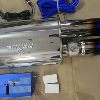 Remus Dual Tip Valvetronic Exhaust With Vacuum Kit – Premium Titanium Double Tip Exhaust for Cars | JUSTMOD