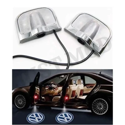 Volkswagen Car Door LED Ghost Shadow Projector Lights – Premium Stylish Entry Logo Lamp | JUSTMOD | (Pack of 2)