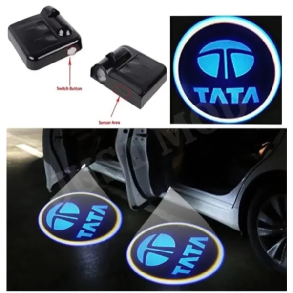 Tata Car Door LED Ghost Shadow Projector Lights – Premium Stylish Entry Logo Lamp | (Pack of 2) | JUSTMOD