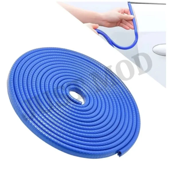Blue Car Door Edge Rubber Seal – Premium 5M Noise Insulation Strip for Window, Trunk, Hood & Pet Protection | JUSTMOD